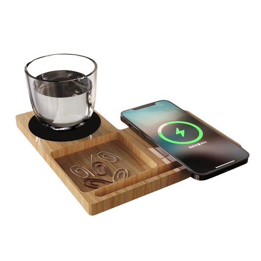Willow 3.0 15W Wireless Charger With Cup warmer & Phone Stand