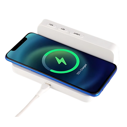 Digital Clock with 10W Wireless Charger