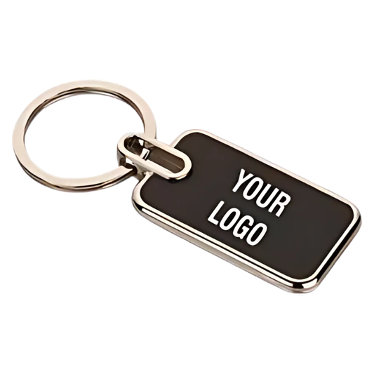 RECTANGLE METAL KEYCHAIN