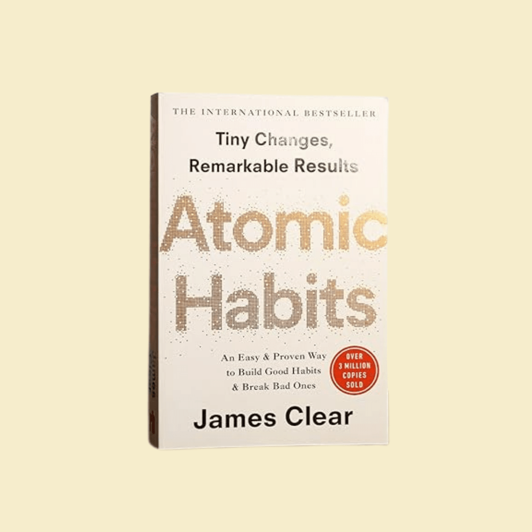 Cover of the book "Atomic Habits" by James Clear
