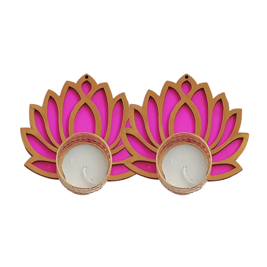 Decorative Lotus Tea Light Diyas