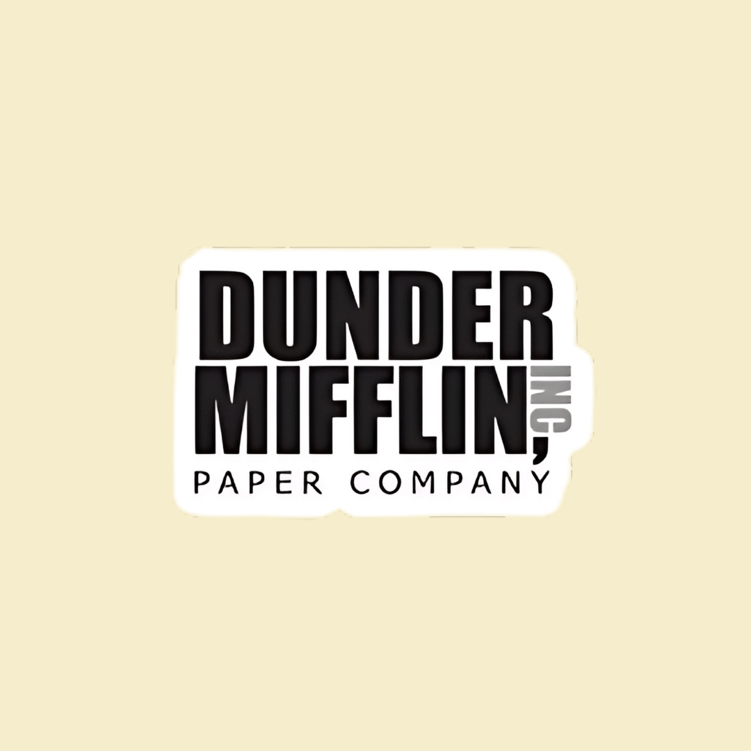 Custom company logo stickers in square and round shapes