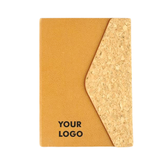 Cork Envelope Style Notebook with Recycled Pages