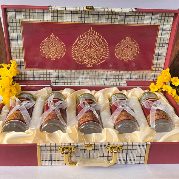 Crimson Charm Wedding Dry Fruits Hamper