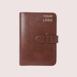 Leather Notebook Diary - A stylish leather-bound journal perfect for organizing thoughts and memories.